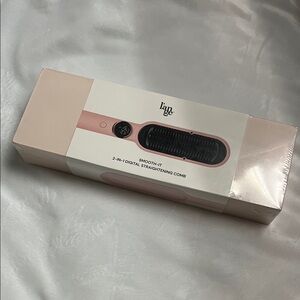 New Blush Smooth-It 2-in-1 Digital Straightening Comb